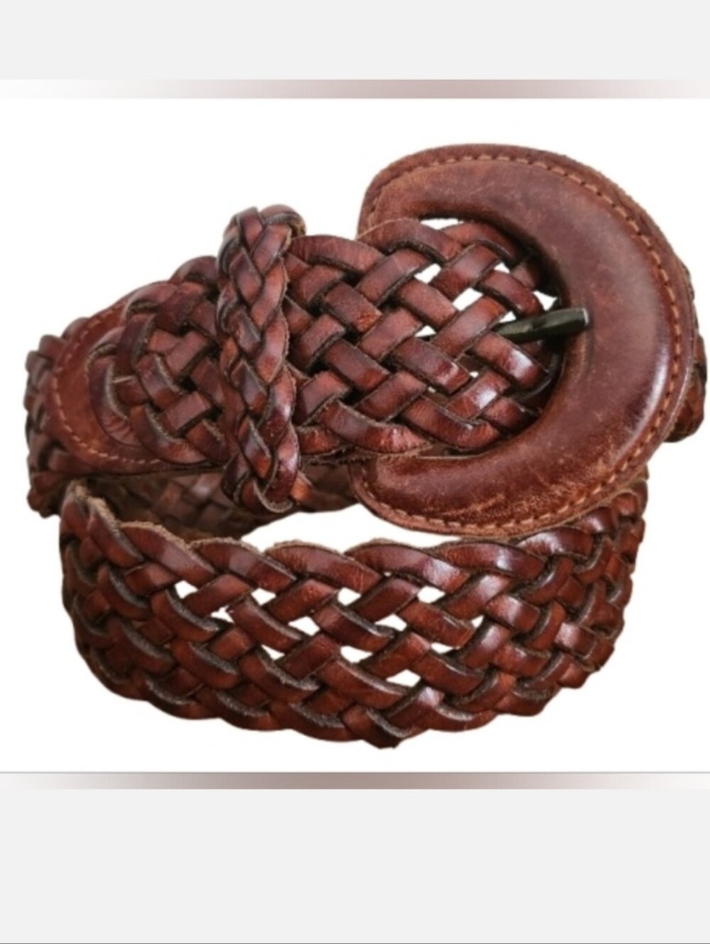 Turkey.Braided Leather Belt Size S